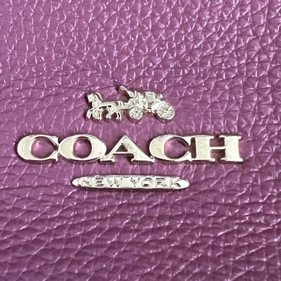 Coach Abby Duffle Shoulder Handbag & Wallet Pink Pebbled Leather Gold Hardware - Picture 4 of 16